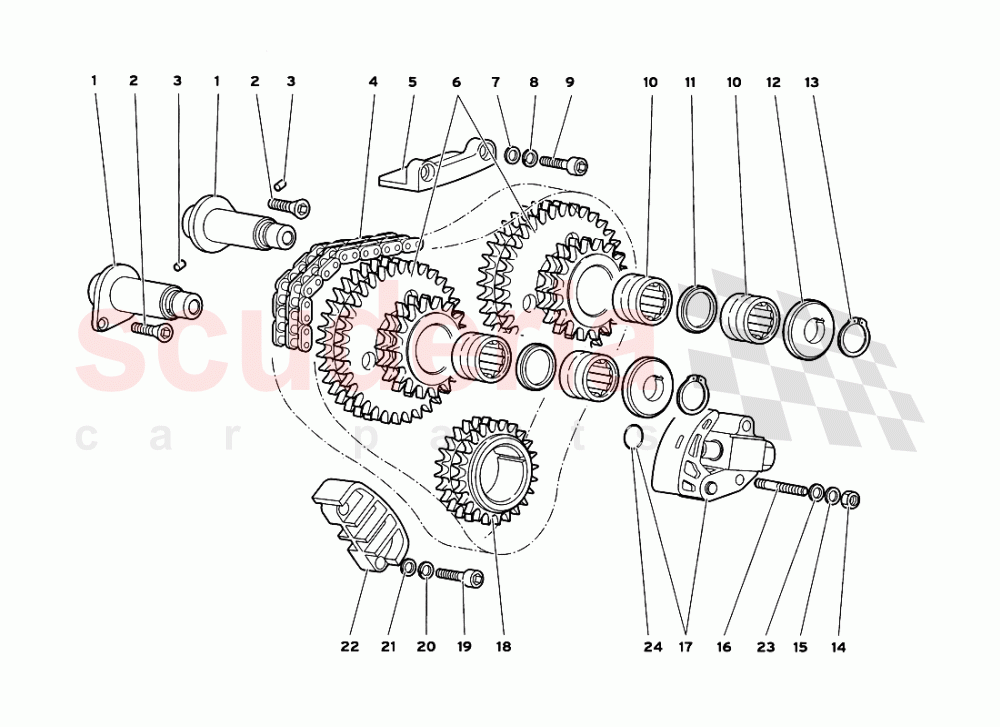 Timing System 2 of Lamborghini Lamborghini Diablo GT (1999-2000)