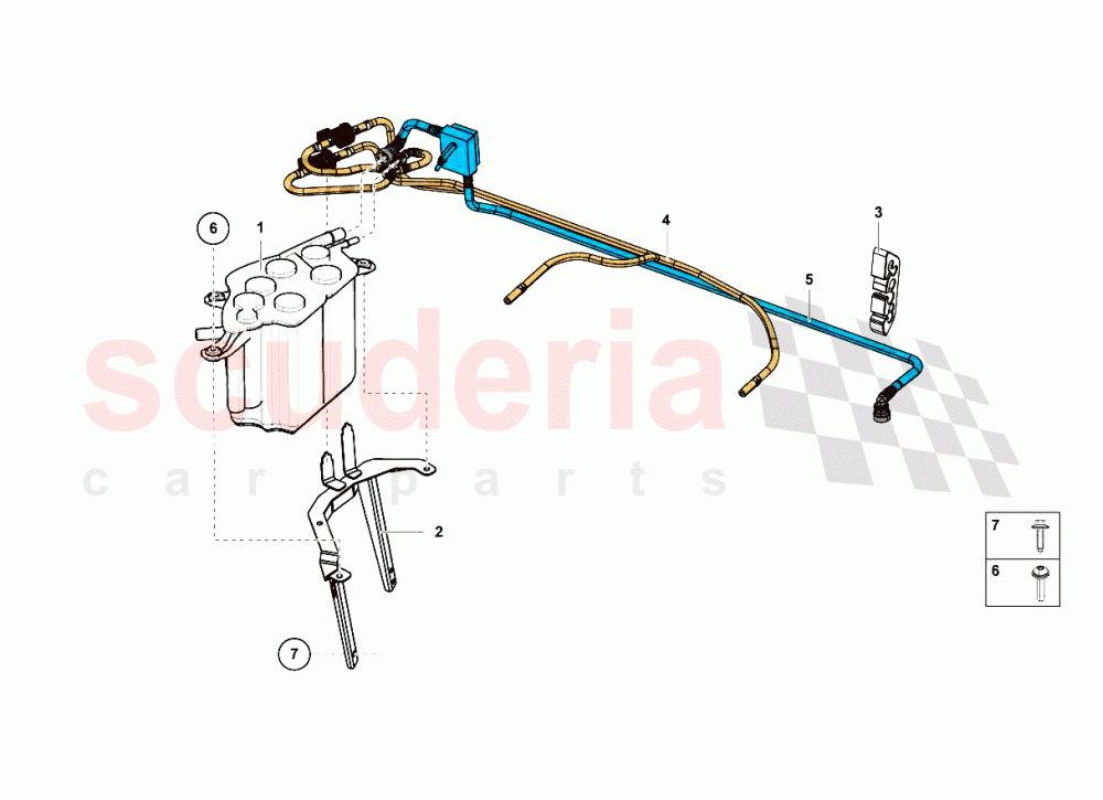 Vapor Filter of Lamborghini Lamborghini Aventador LP700 Coupe
