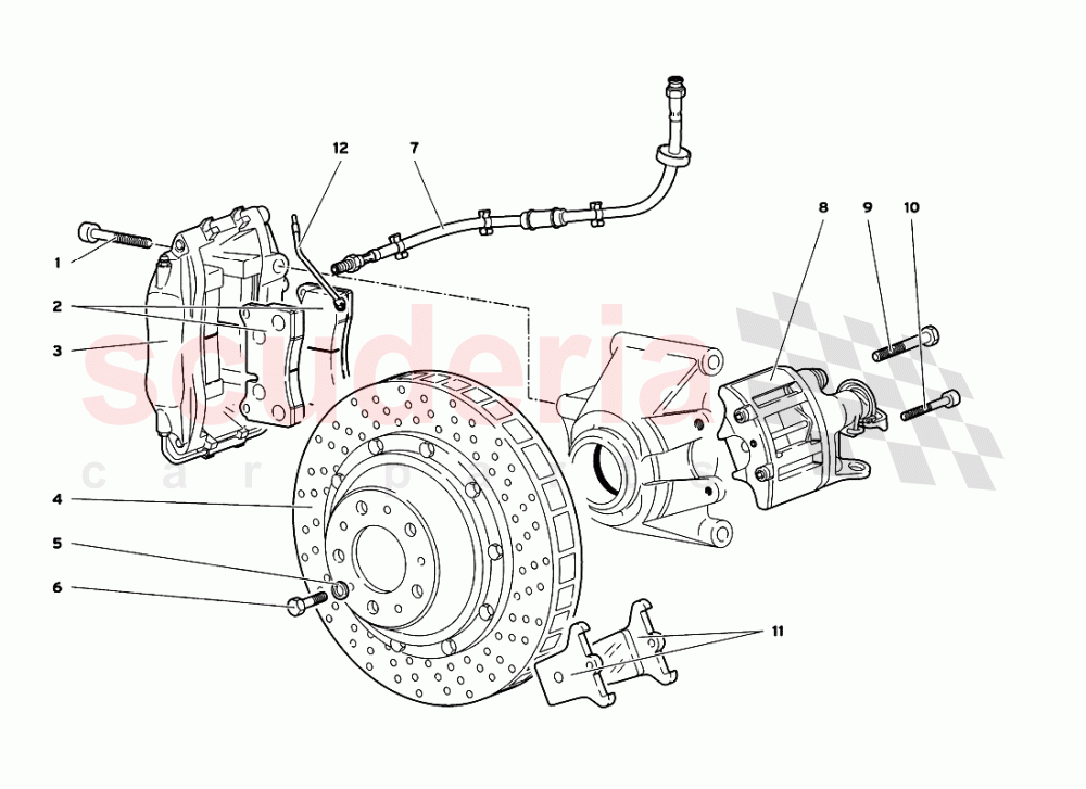 Rear Brakes of Lamborghini Lamborghini Diablo GT (1999-2000)
