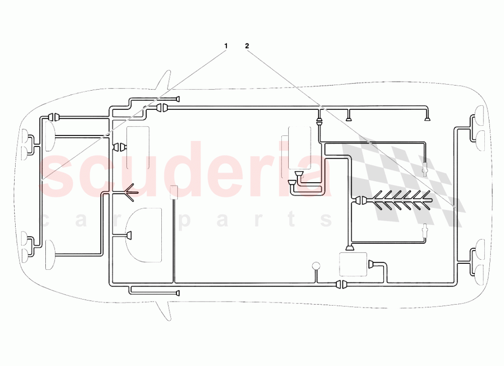 Electrical System (Valid for Canada - January 1995) 1 of Lamborghini Lamborghini Diablo SE30 (1993-1995)