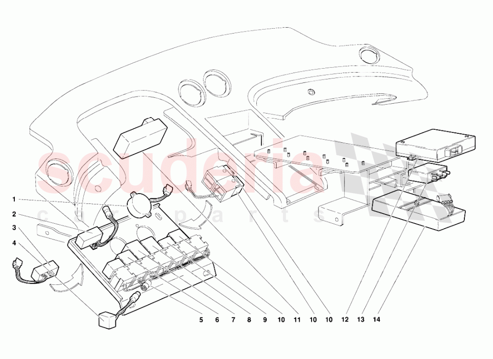 Electrical System 1 of Lamborghini Lamborghini Diablo (1990-1998)