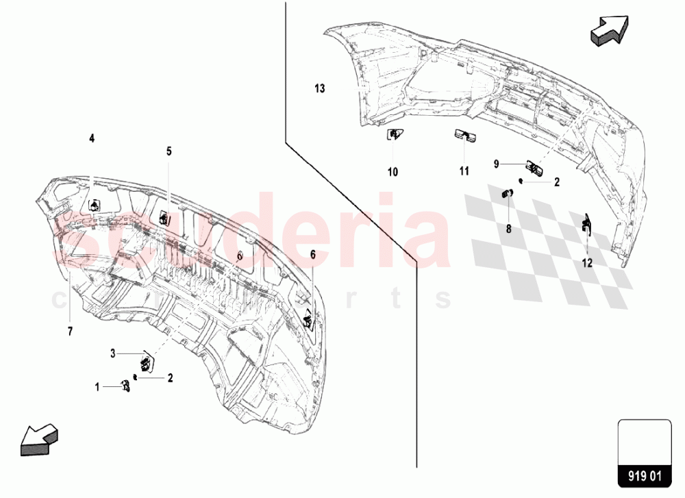 Parking Sensor of Lamborghini Lamborghini Huracan LP580 Coupe