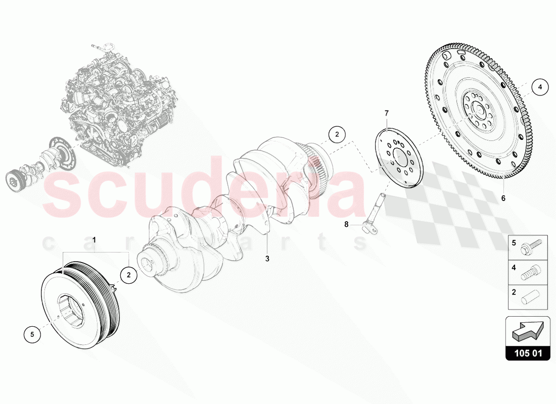 FLYWHEEL of Lamborghini Lamborghini Urus (2018-2019)