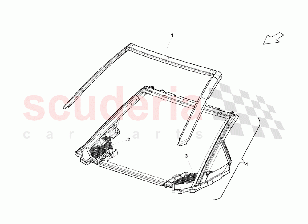 Dashboard Air Pipe of Lamborghini Lamborghini Gallardo Spyder