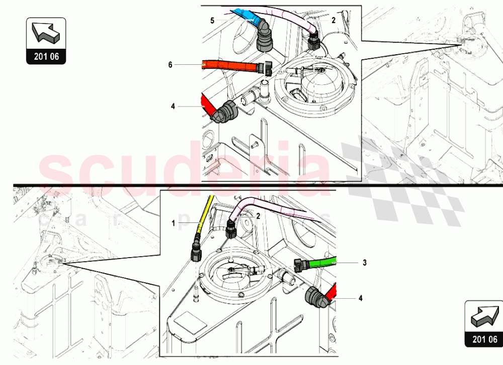 FUEL SYSTEM 2 of Lamborghini Lamborghini Aventador LP720 Coupe