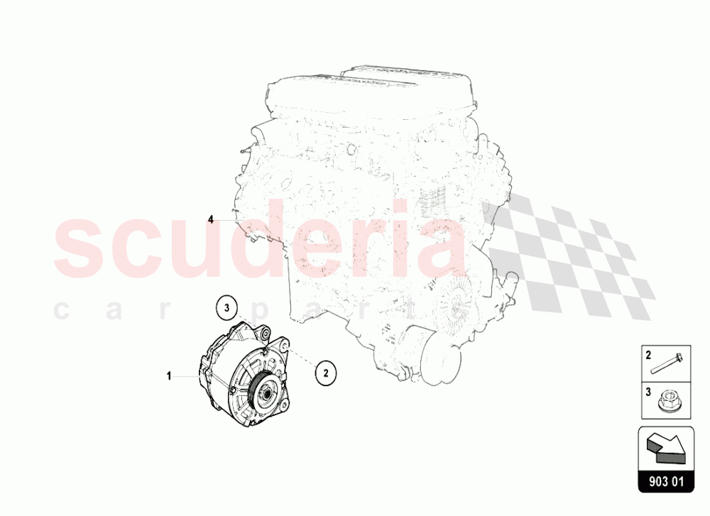 ALTERNATOR 2 of Lamborghini Lamborghini Huracan LP610 Coupe