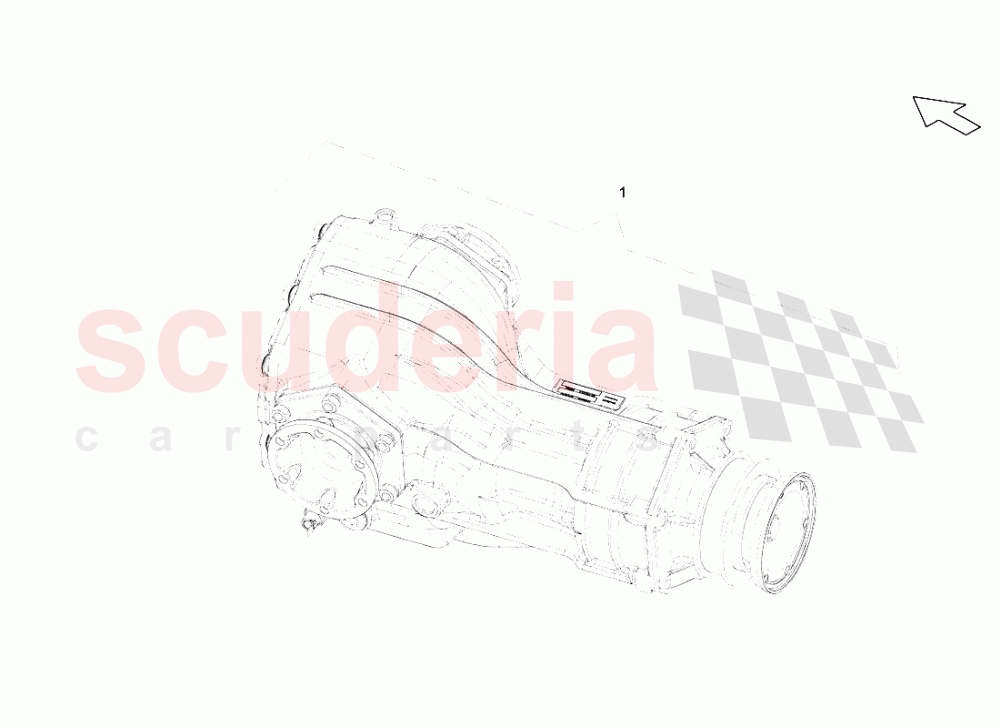 Front Differential Assembly of Lamborghini Lamborghini Gallardo Spyder