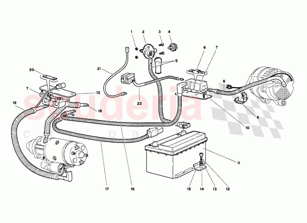 Electrical System 2 of Lamborghini Lamborghini Diablo VT 6.0 (2000-2001)