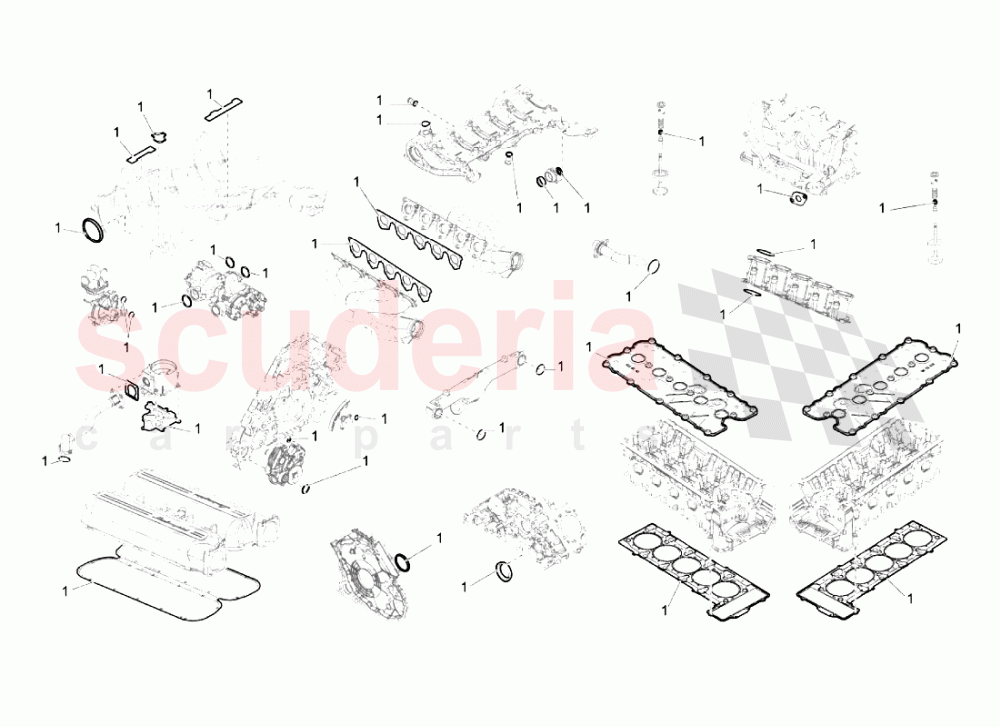 Gasket Kit of Lamborghini Lamborghini Gallardo (2006-2007)