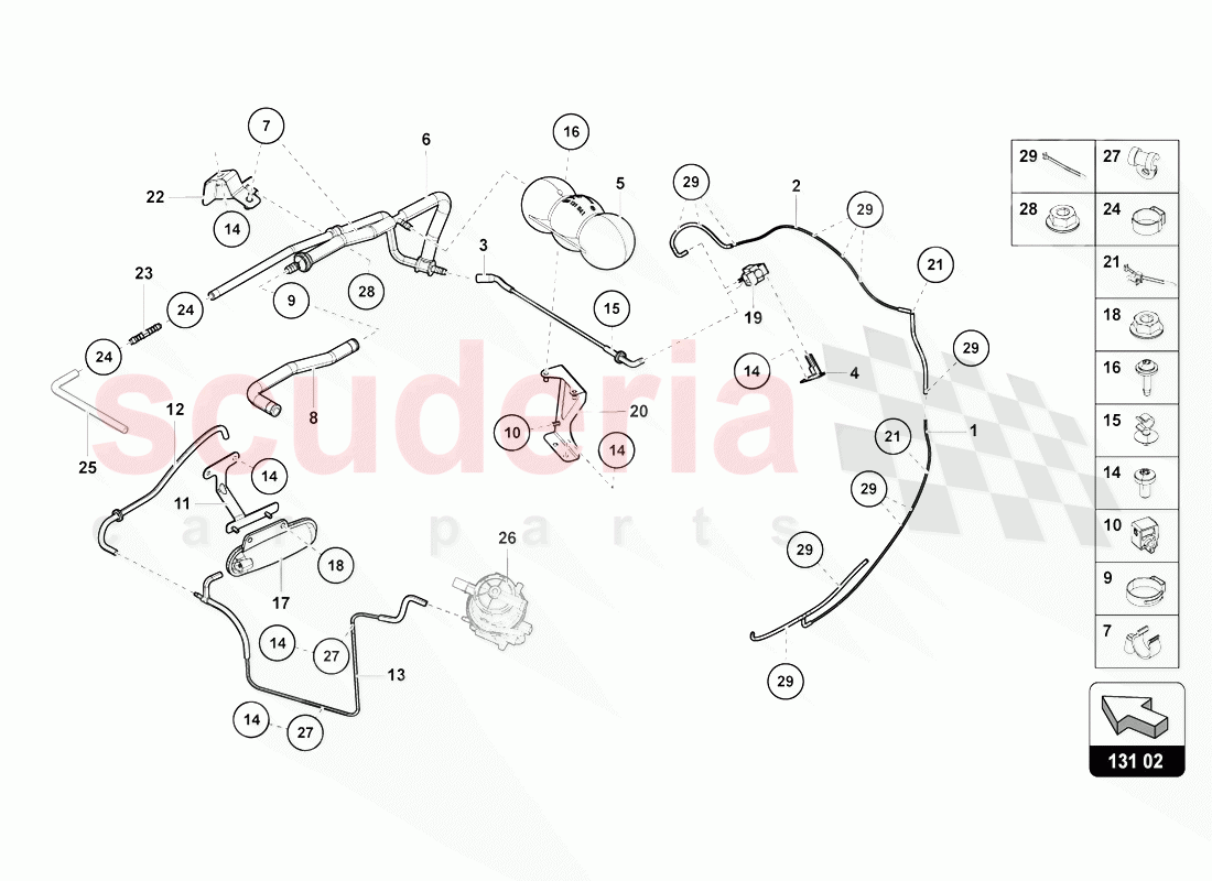 VACUUM SYSTEM of Lamborghini Lamborghini Aventador LP770 SVJ Coupe
