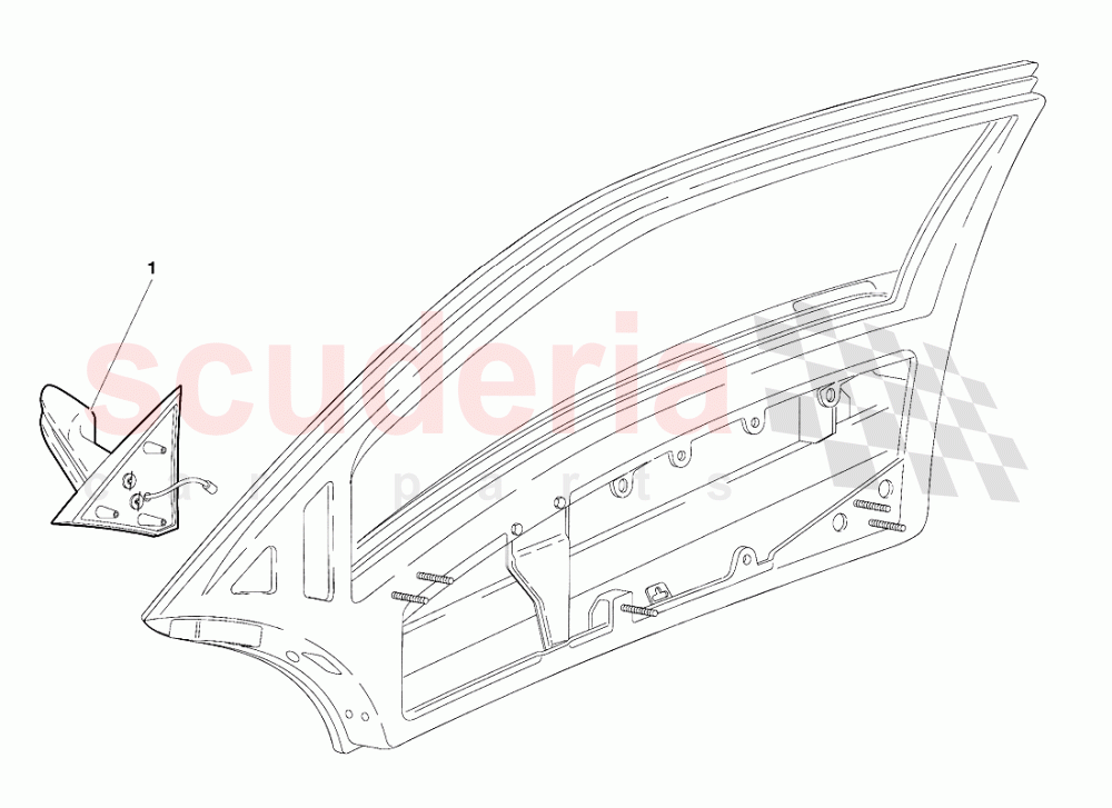 Doors (Valid for USA Version - September 1991) of Lamborghini Lamborghini Diablo (1990-1998)
