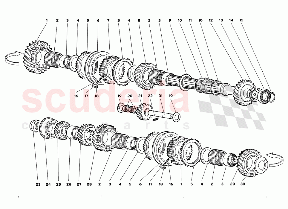 Driven Shaft of Lamborghini Lamborghini Diablo GT (1999-2000)