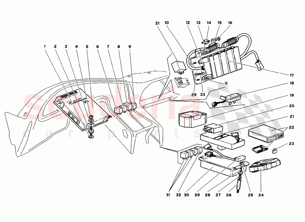 Electrical System 4 of Lamborghini Lamborghini Diablo GT (1999-2000)