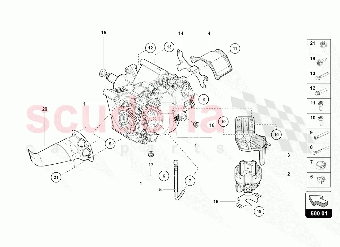 DIFFERENTIAL of Lamborghini Lamborghini Aventador LP770 SVJ Coupe