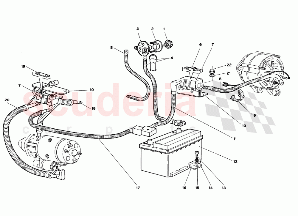 Electrical System 2 of Lamborghini Lamborghini Diablo GT (1999-2000)