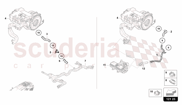 COOLING SYSTEM - HIGH VOLTAGE COOLING of Lamborghini Lamborghini Revuelto Coupe