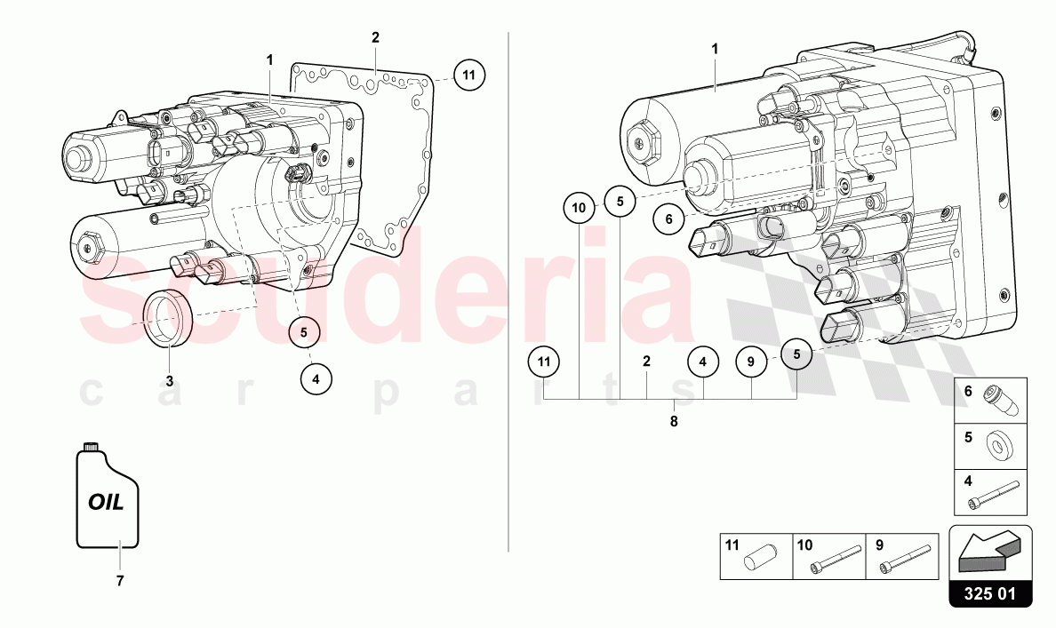 HYDRAULICS CONTROL UNIT of Lamborghini Lamborghini Aventador LP780 Ultimae