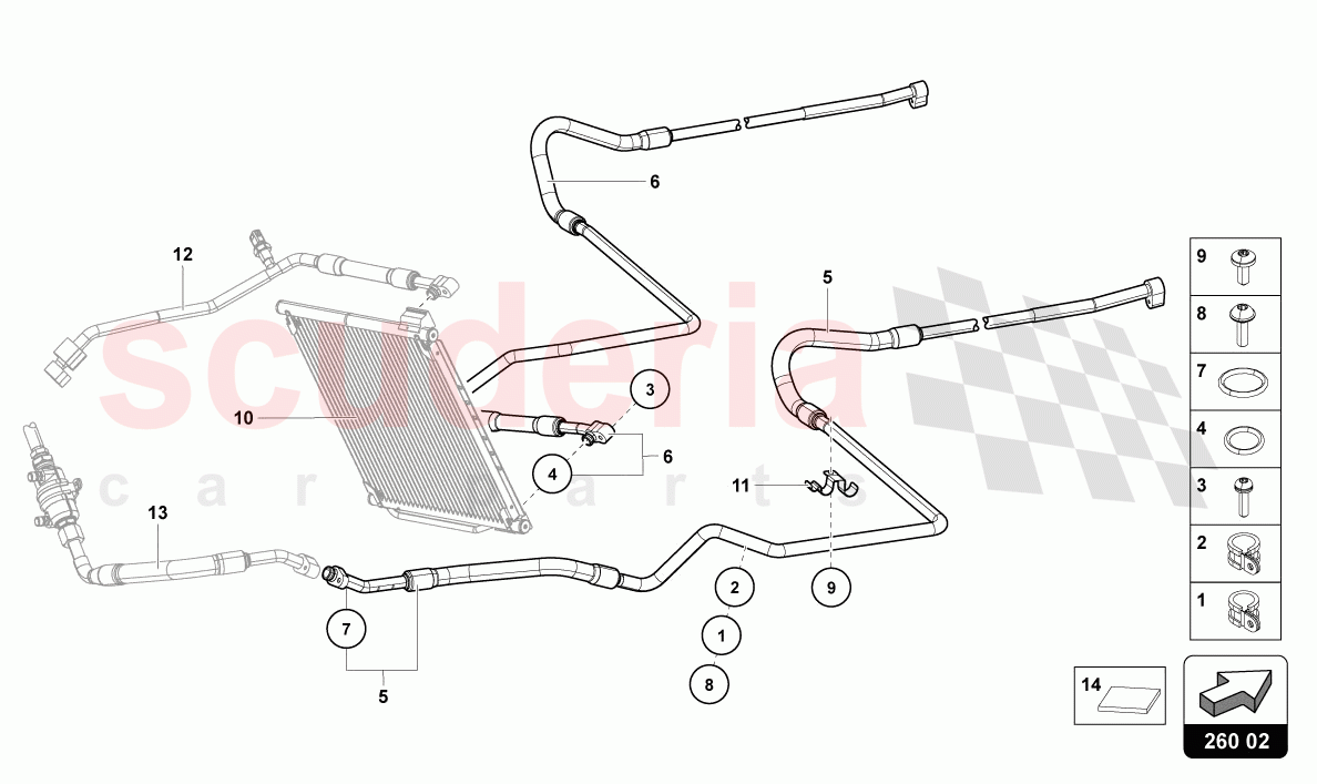 AIR-CONDITIONING SYSTEM WITH ELECTRONIC REGULATION of Lamborghini Lamborghini Aventador LP780 Ultimae Roadster