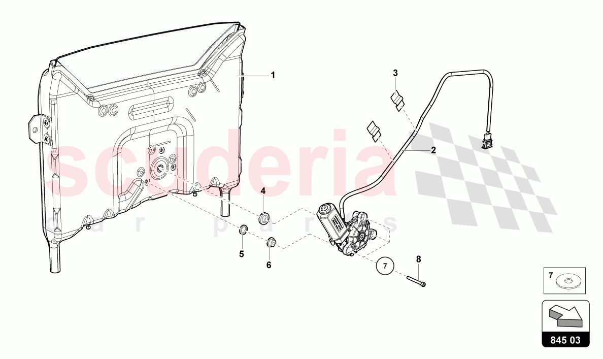 REAR WINDOW of Lamborghini Lamborghini Aventador LP780 Ultimae Roadster