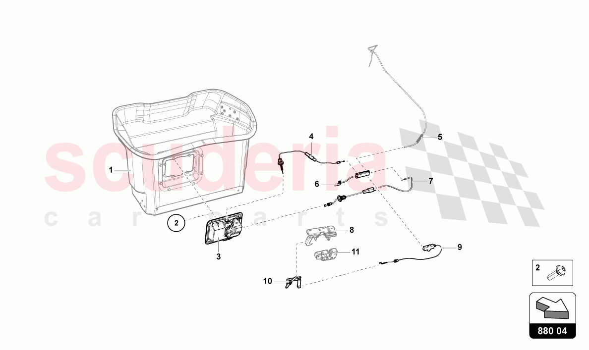 CHEST of Lamborghini Lamborghini Aventador LP780 Ultimae Roadster