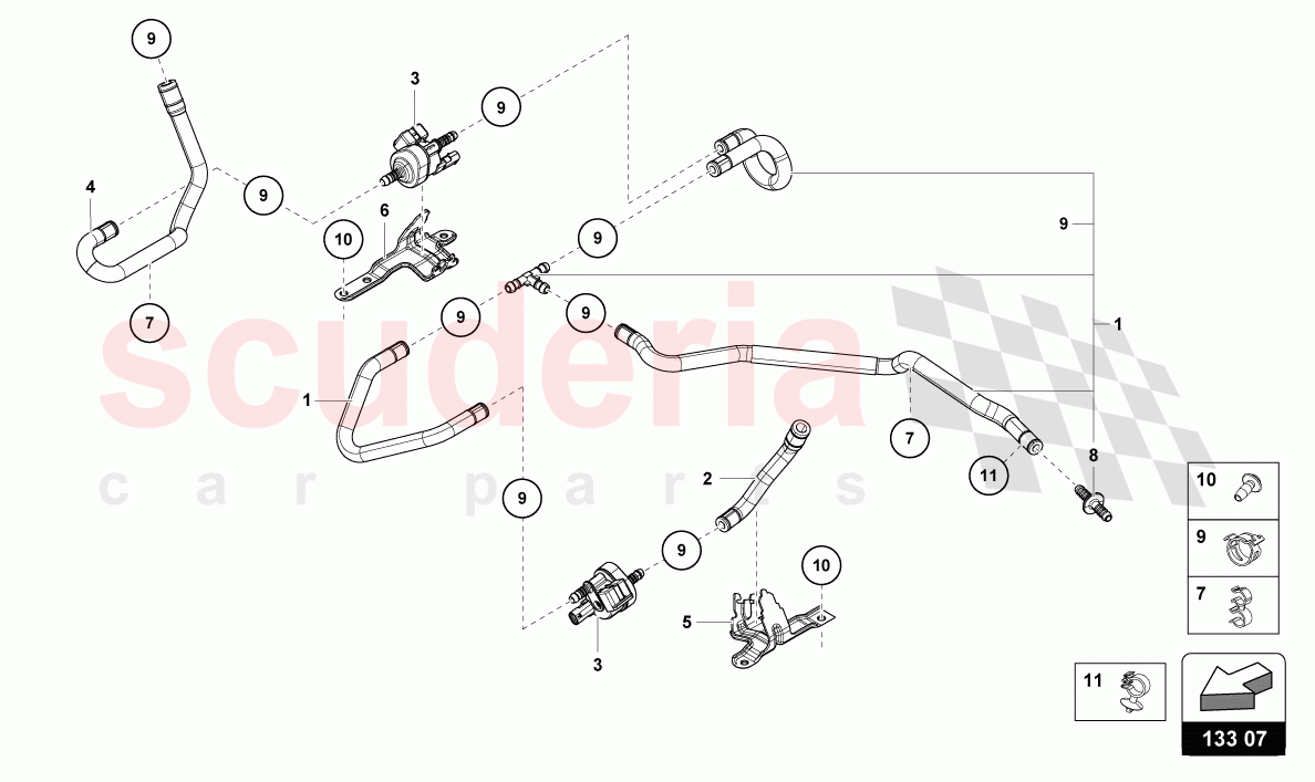 VACUUM SYSTEM of Lamborghini Lamborghini Huracan Evo Spyder 2WD