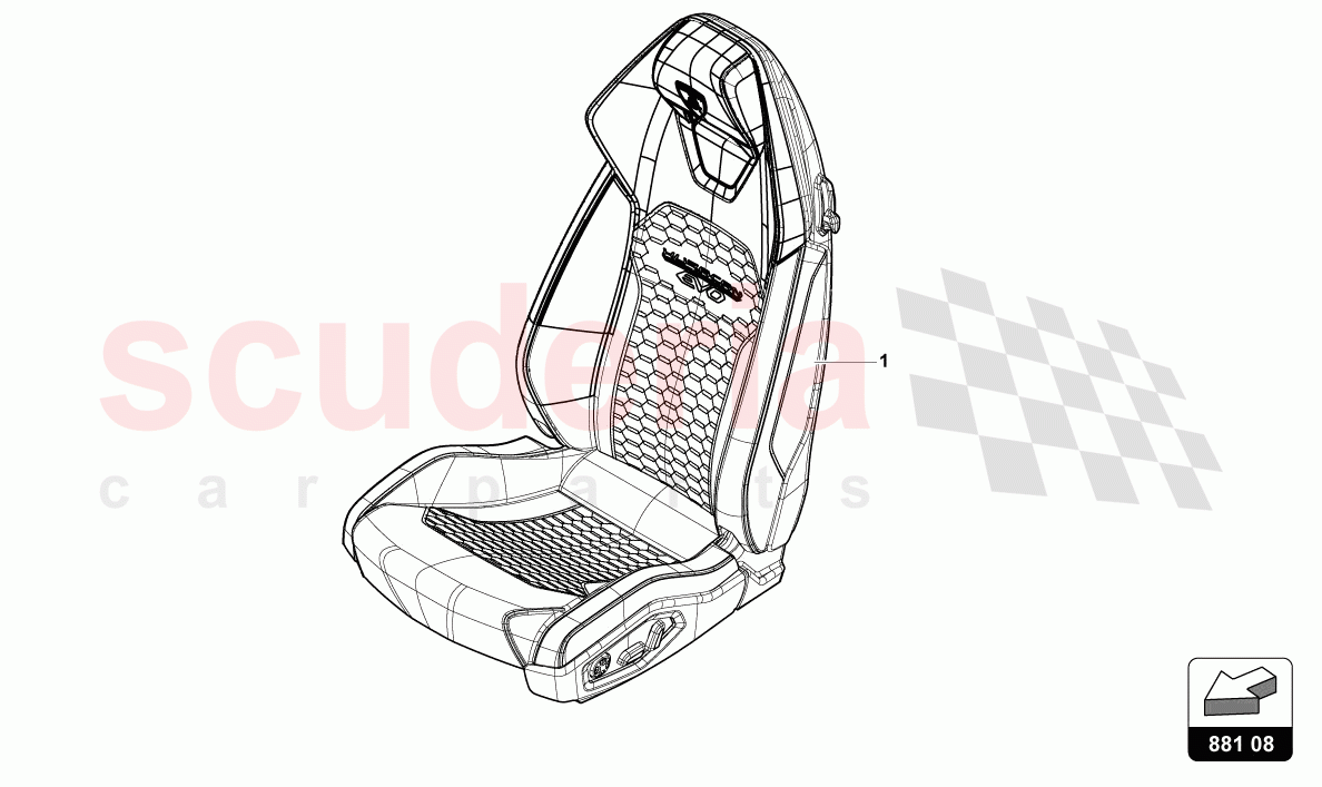 SEAT 'Q-CITURA' of Lamborghini Lamborghini Huracan Evo Spyder 2WD