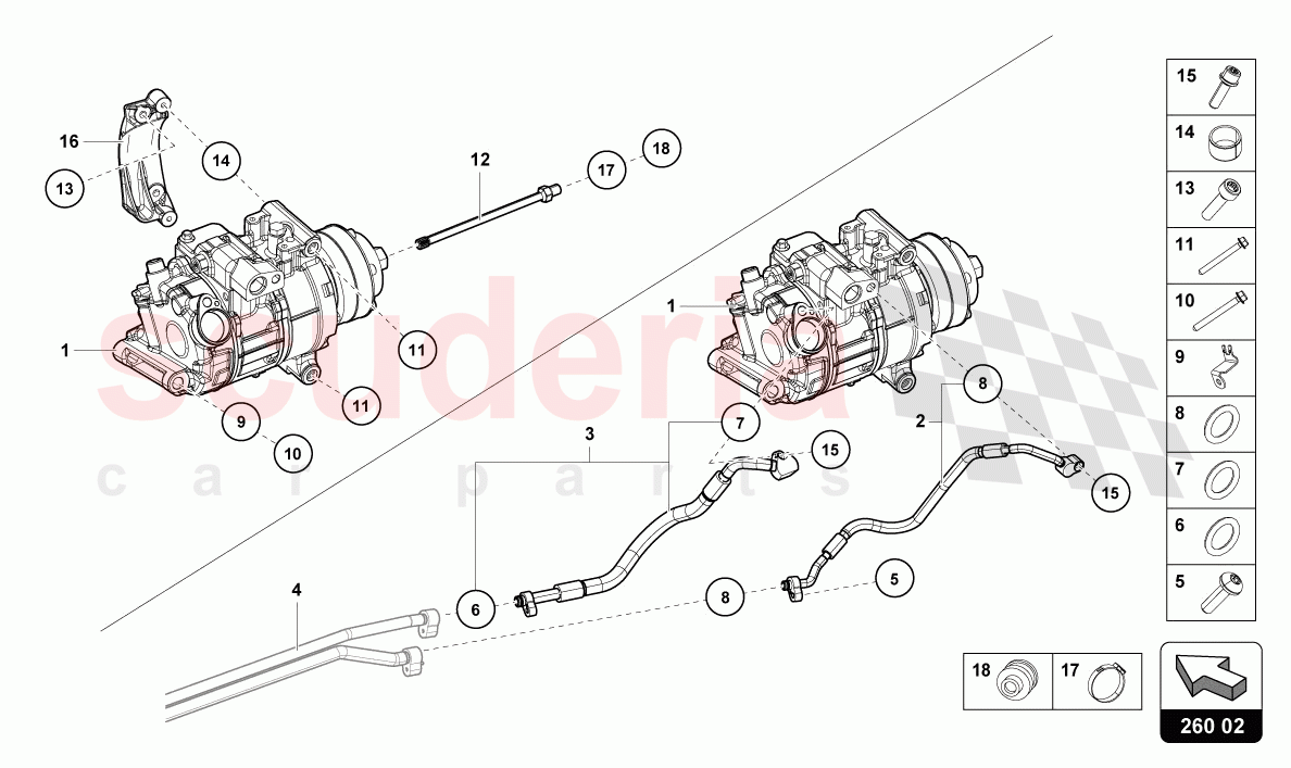 A/C COMPRESSOR of Lamborghini Lamborghini Huracan STO