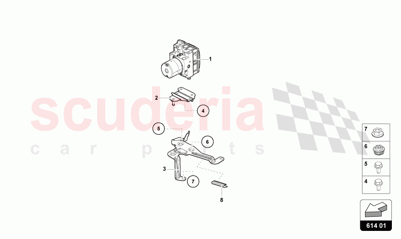 ABS UNIT WITH CONTROL UNIT of Lamborghini Lamborghini Huracan STO