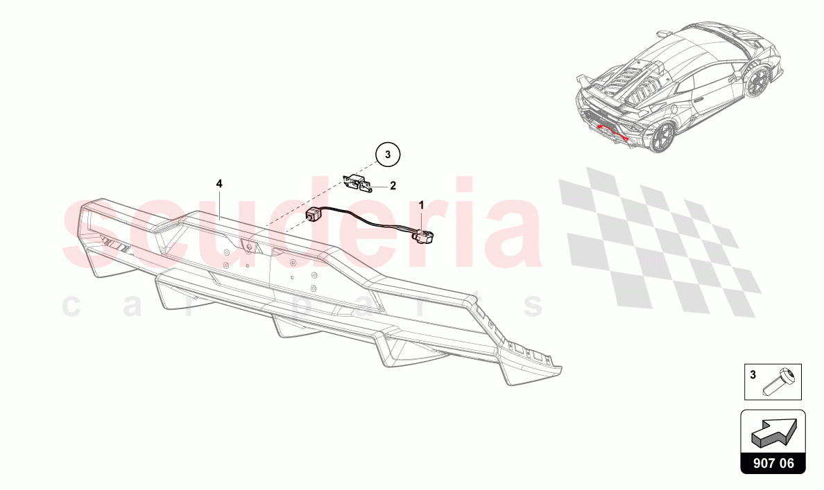 REVERSING CAMERA of Lamborghini Lamborghini Huracan STO
