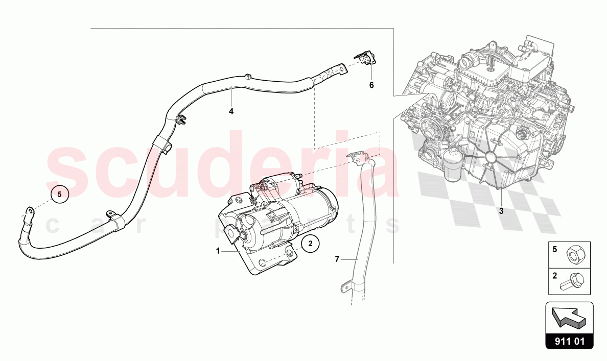 STARTER of Lamborghini Lamborghini Huracan STO