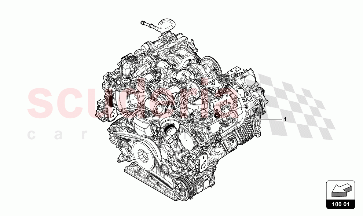 ENGINE of Lamborghini Lamborghini Urus S