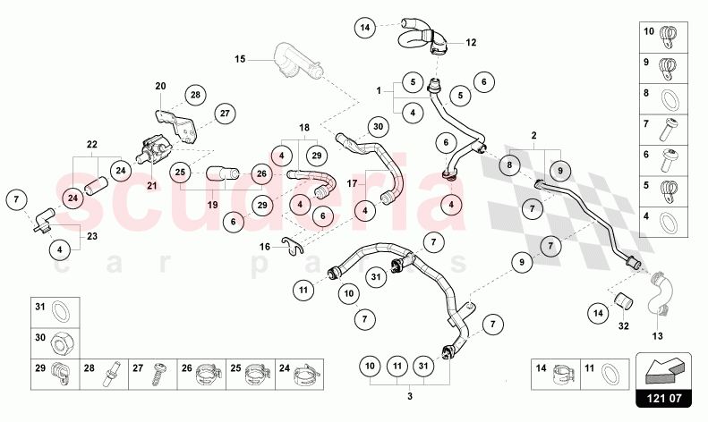 COOLING SYSTEM of Lamborghini Lamborghini Urus S