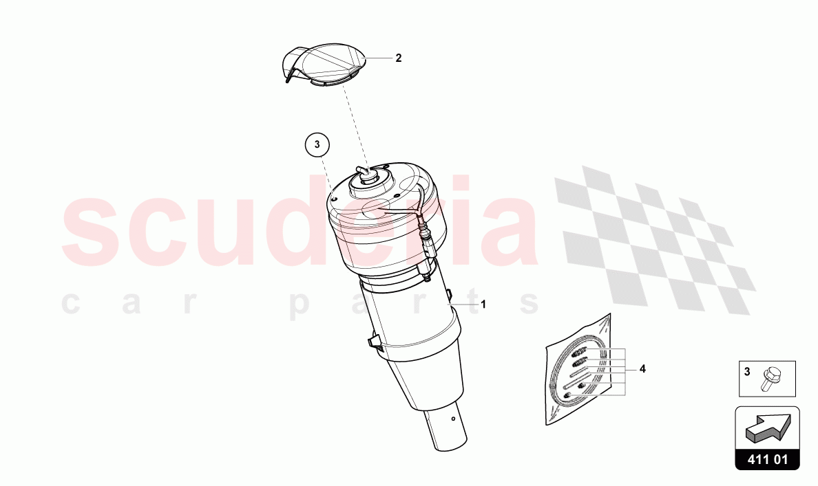 GAS STRUT of Lamborghini Lamborghini Urus (2019-2022)