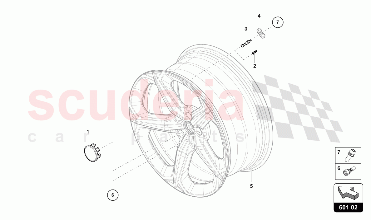 TYRE PRESSURE SENSOR of Lamborghini Lamborghini Urus (2019-2022)