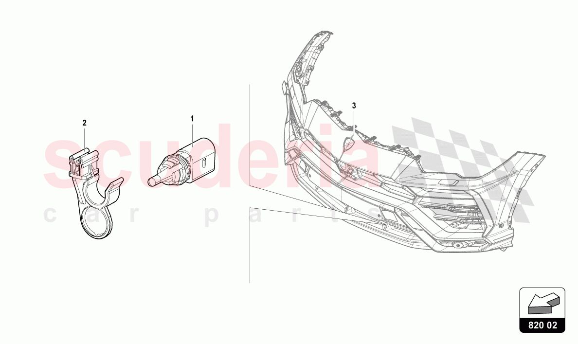 EXTERNAL TEMPERATURE SENSOR of Lamborghini Lamborghini Urus (2019-2022)