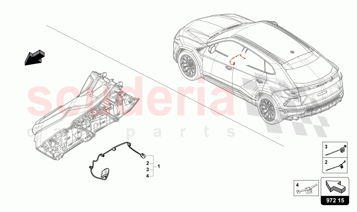 WIRING HARNESS FOR BLOWER of Lamborghini Lamborghini Urus (2019-2022)