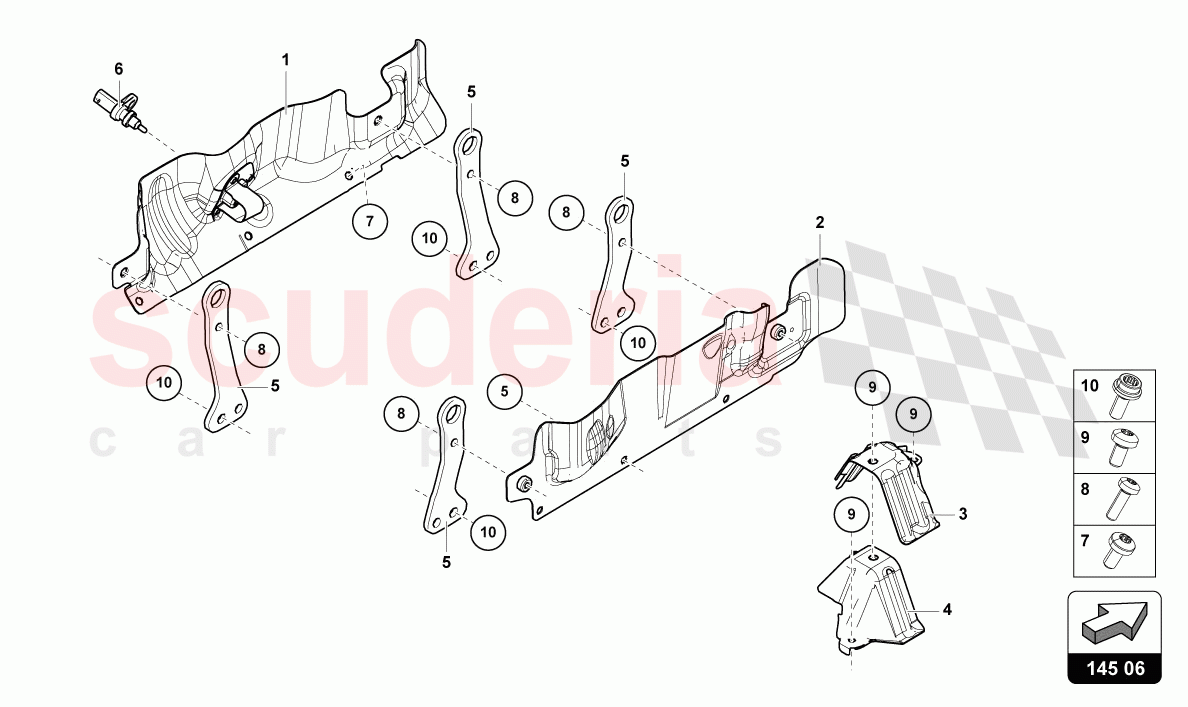 HEAT SHIELD of Lamborghini Lamborghini Urus Performante