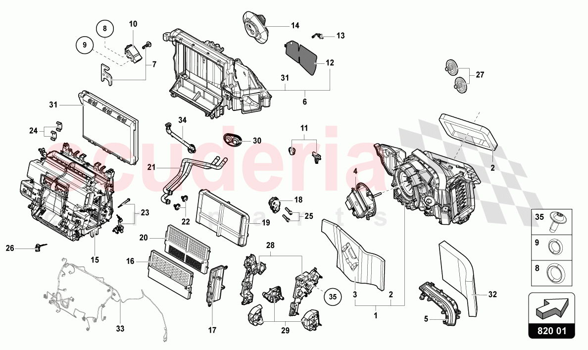 AIR-CONDITIONING SYSTEM WITH ELECTRONIC REGULATION of Lamborghini Lamborghini Urus Performante
