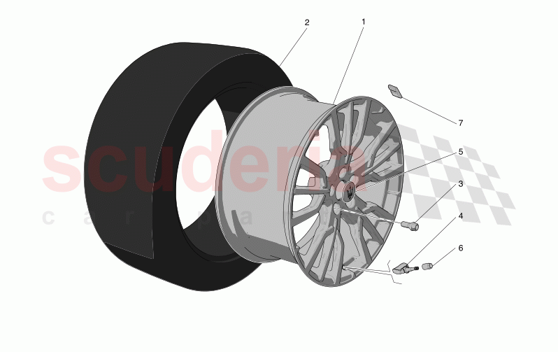 WHEELS AND TYRES of Maserati Maserati Grecale Modena Automatic 2.0 T4 4WD 250HP MHEV