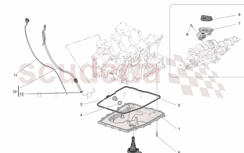 LUBRICATION SYSTEM: CIRCUIT AND COLLECTION of Maserati Maserati GranTurismo M189 TROFEO  AUTOMATIC 4WD 3.0 BT V6 550 HP