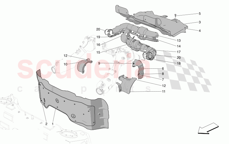 THERMAL INSULATING PANELS of Maserati Maserati MC20 Notte Automatic 3.0 BT V6 2WD 630HP