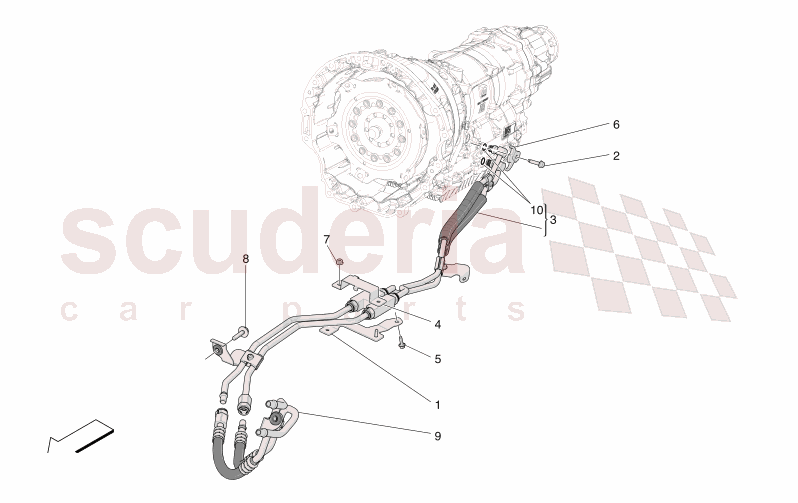 LUBRICATION AND GEARBOX OIL COOLING of Maserati Maserati GranCabrio M189    AUTOMATIC 4WD 3.0 BT V6 490 HP