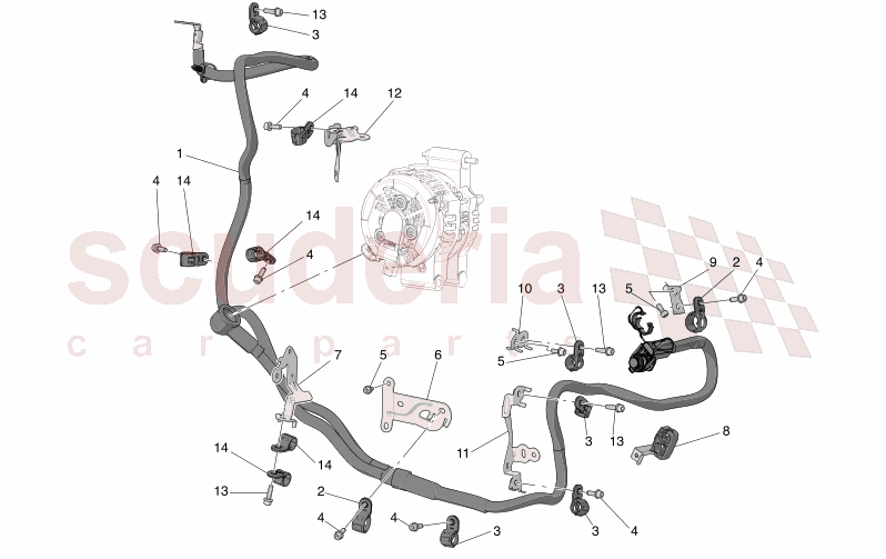 MAIN WIRING of Maserati Maserati GranCabrio M189 TROFEO  AUTOMATIC 4WD 3.0 BT V6 550 HP