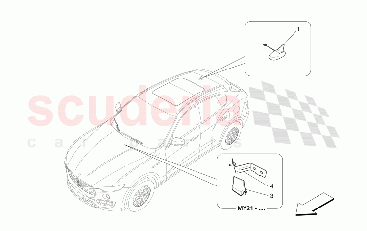 RECEPTION AND CONNECTION SYSTEM of Maserati Maserati Levante Modena S Automatic 3.0 BT V6 4WD 430HP
