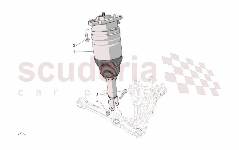 REAR SHOCK ABSORBER DEVICES of Maserati Maserati GranTurismo M189 TROFEO  AUTOMATIC 4WD 3.0 BT V6 550 HP