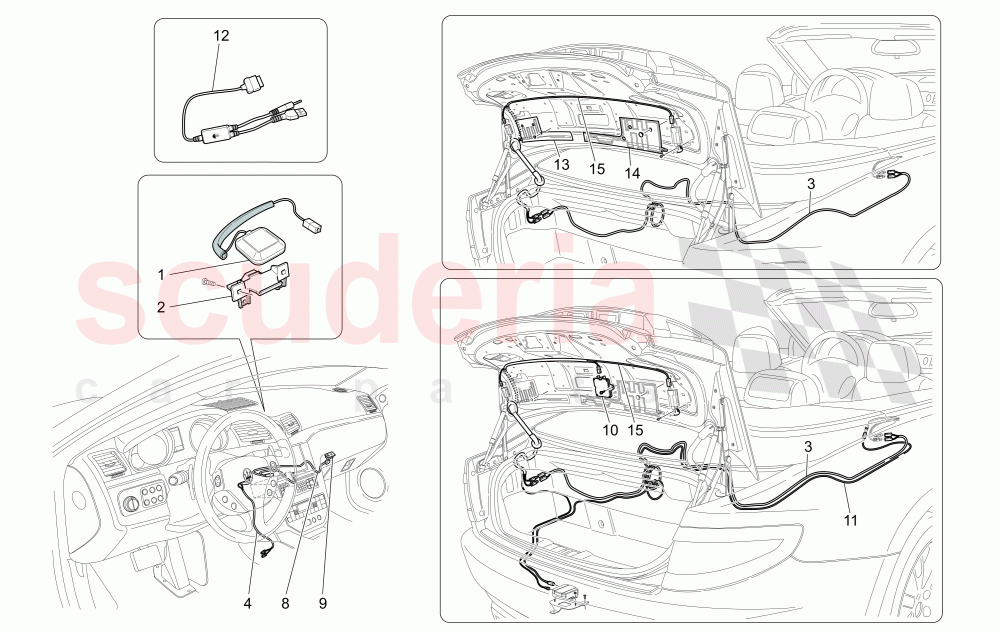 RECEPTION AND CONNECTION SYSTEM of Maserati Maserati GranCabrio (2011-2012) Sport
