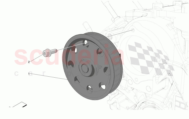 COOLING SYSTEM: WATER PUMP of Maserati Maserati MC20 Notte Automatic 3.0 BT V6 2WD 630HP