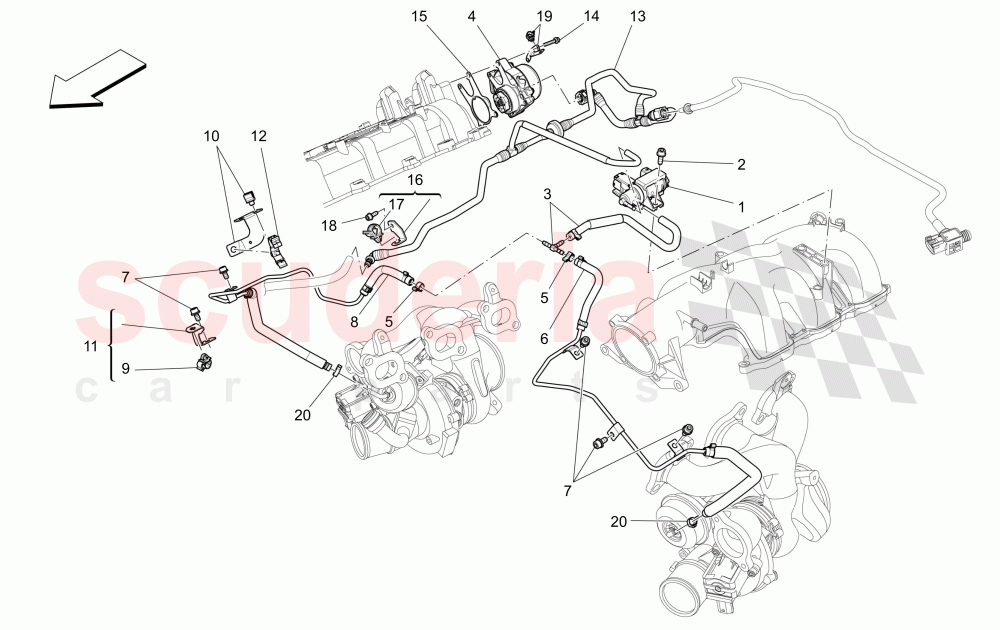 ADDITIONAL AIR SYSTEM of Maserati Maserati Ghibli (2017+) S Q4