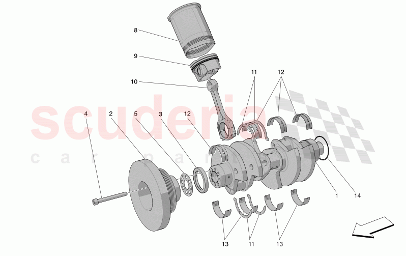 CRANK MECHANISM of Maserati Maserati Grecale Trofeo Automatic 3.0 BT V6 530HP