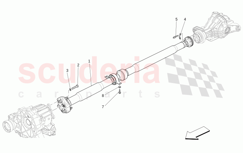 TRANSMISSION SHAFT of Maserati Maserati Levante Modena S Automatic 3.0 BT V6 4WD 430HP